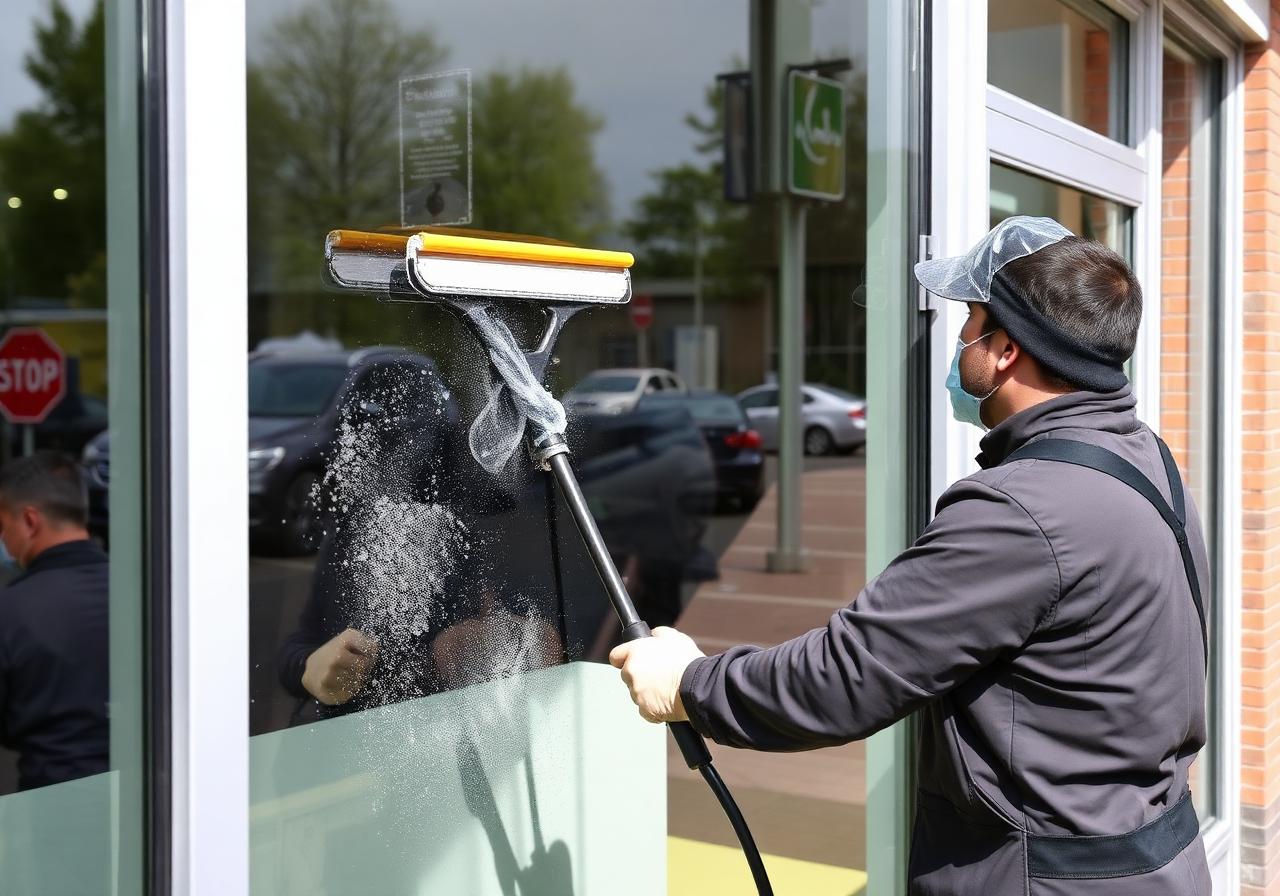 Glasbewassing · Pui & schuifpui — foto 2